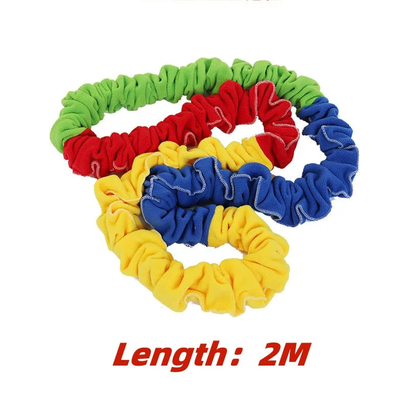Outdoor Games Team Building Develop Sport  Entertainment Toys Children Elasticity Rope Circle Running Push for Kids Sensory Rope