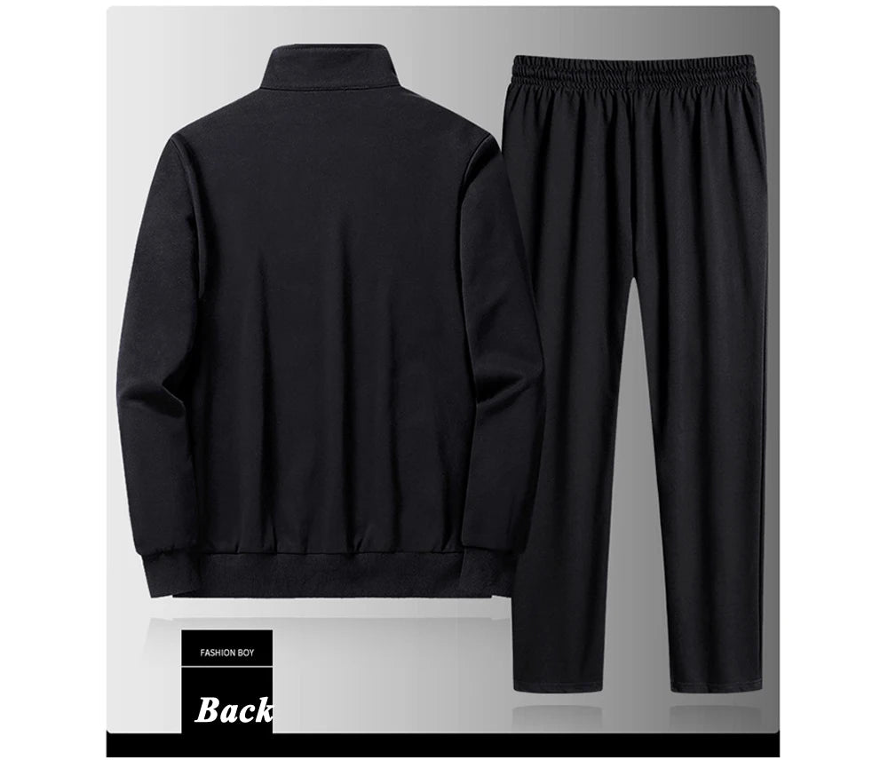 طقم ملابس رياضية للرجال، أزياء خريفية، بدلة رياضية للرجال، سويت شيرت + بنطال رياضي، طقم من قطعتين، بدلة رياضية للرجال، ملابس للجري والركض