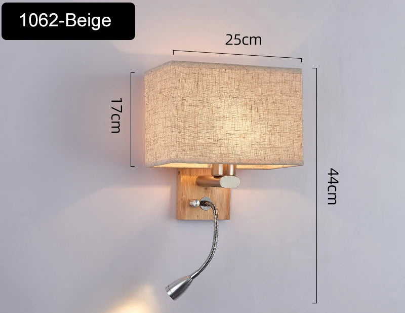 Bedroom Wall lamp With 3W Spotlight Modern Sconce for Living Room Bedside Bathroom Mirror Light Home Decor Indoor Light Fixtures