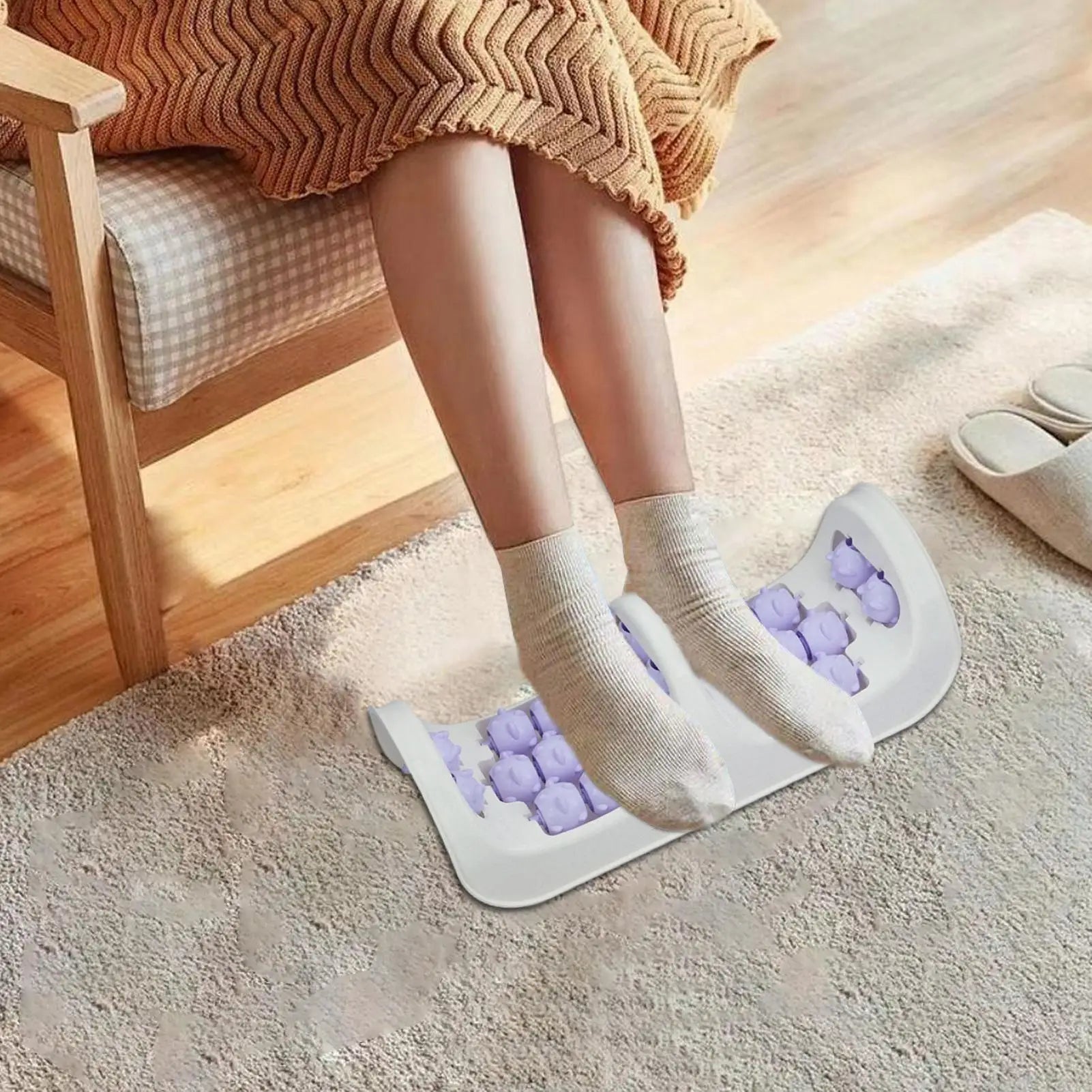 Foot Massager Roller Muscle Recovery Trigger Point Reflexology Board for Heel Pressure Relief Wellness Health Dad Mom