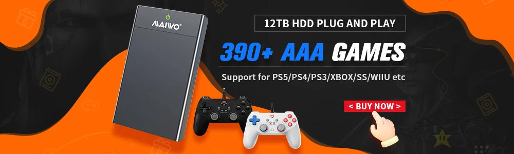 Retro Gaming SSD for Switch/PS5/Xbox/PS4/PS3/PS2/WIIU 80+Emulators Launchbox＆Retrobat＆Playnite 16191 Games Console for PC/Laptop