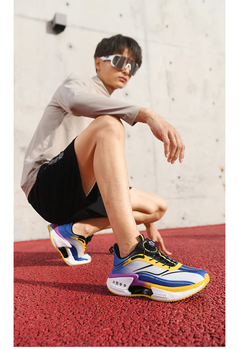 أحذية رياضية رجالية للجري، أحذية ماراثون كاجوال، خفيفة الوزن، قابلة للتنفس، مريحة، رياضية، مضادة للانزلاق، أحذية رياضية للمشي في الهواء الطلق