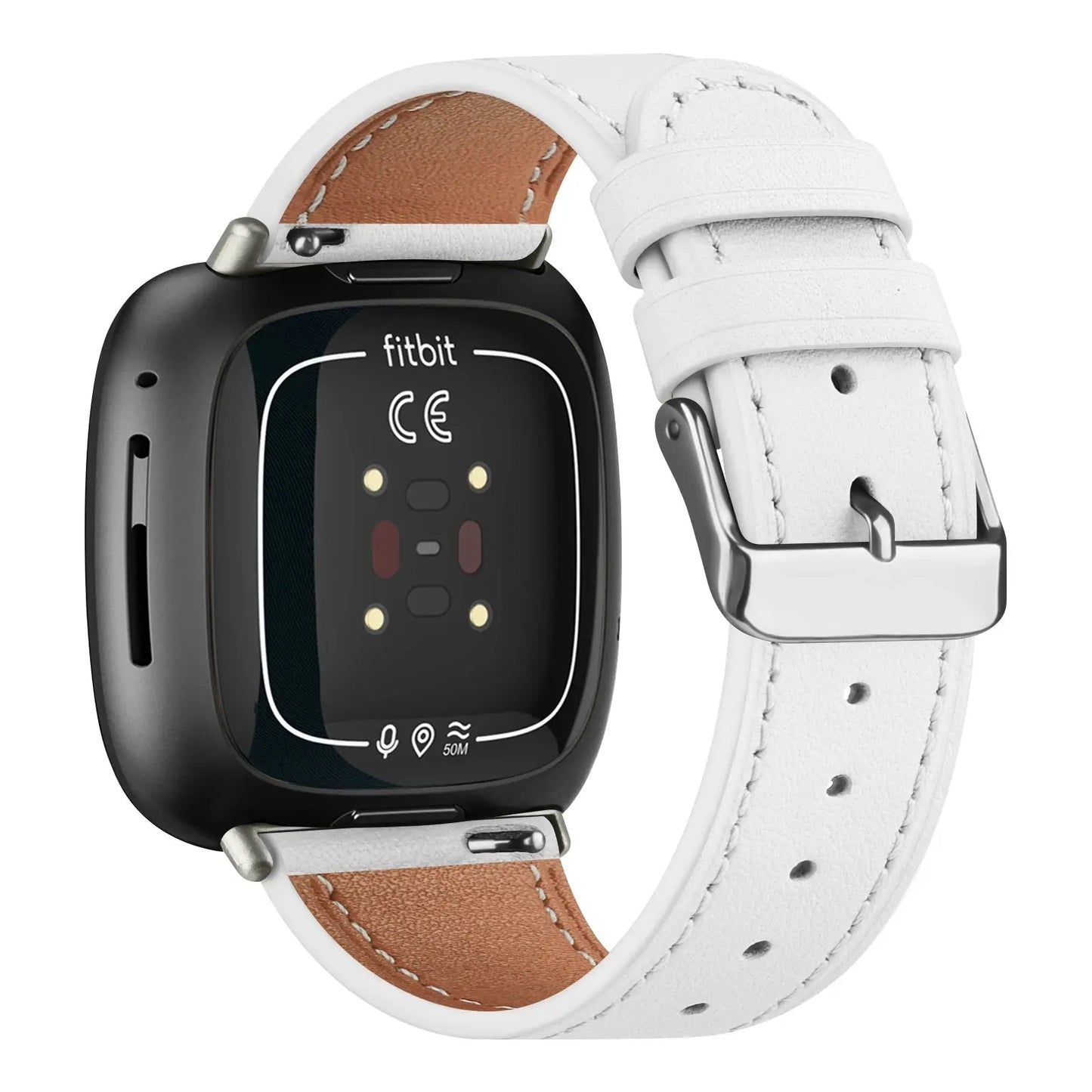 Genuine Leather Band For Fitbit Versa 3/Versa 4 Strap Bracelet For Fitbit Sense/Sense 2 Watch Band Adjustable Wristband SwiftNest