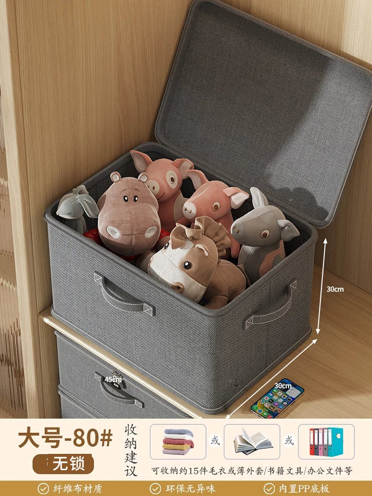 Large Capaci Loable Fabric Storage Box Foldable Organizer for Clothes And Accories Home And Office Use Wardrobe Solution