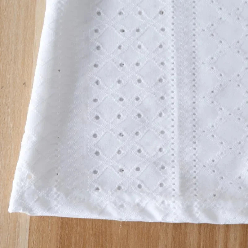 Women Summer Fashion Blouses Tops Lace Patch Buttoned Casual V-Neck Short Sleeve Plain Daily Blusas Shirt Clothes SwiftNest