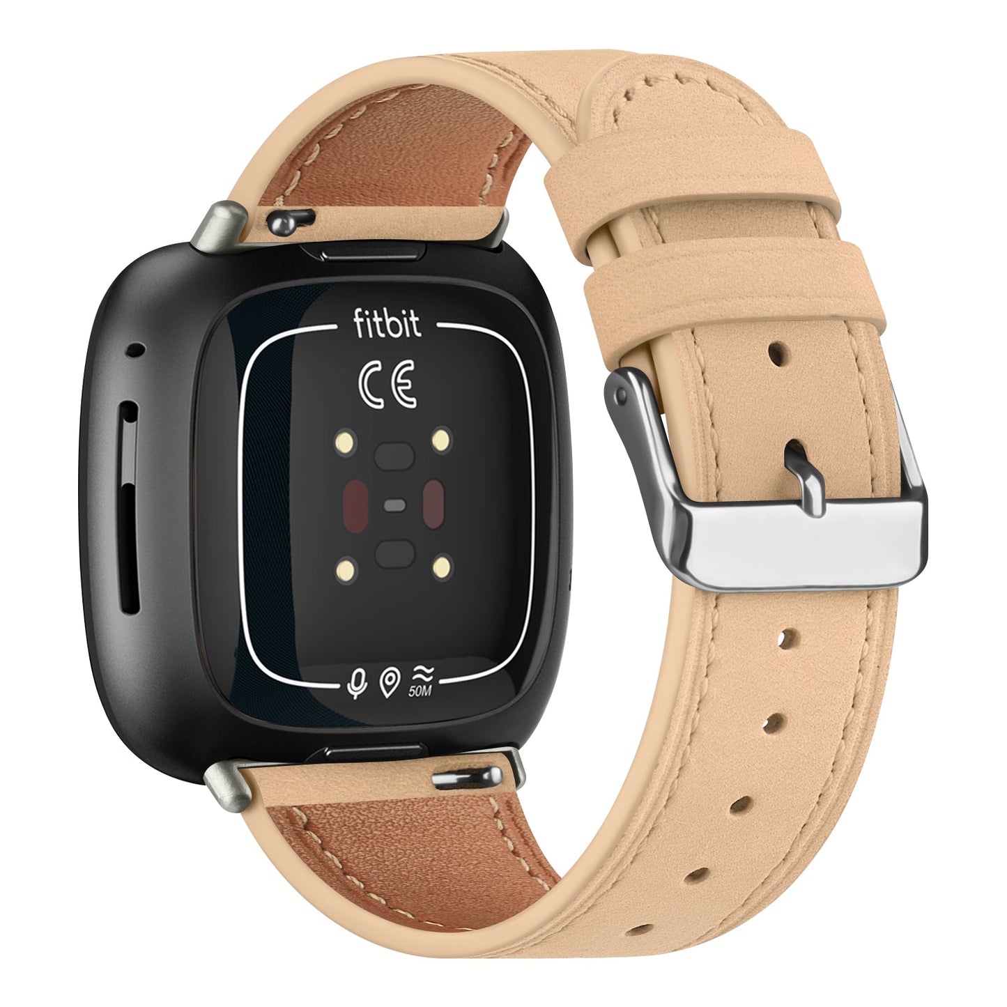 Genuine Leather Band For Fitbit Versa 3/Versa 4 Strap Bracelet For Fitbit Sense/Sense 2 Watch Band Adjustable Wristband SwiftNest