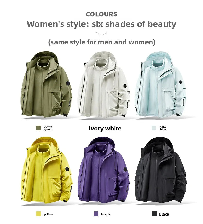 Jacket men's jacket jacket autumn and winter jacket three-in-one outdoor sports jacket fleece jacket inner jacket jacket