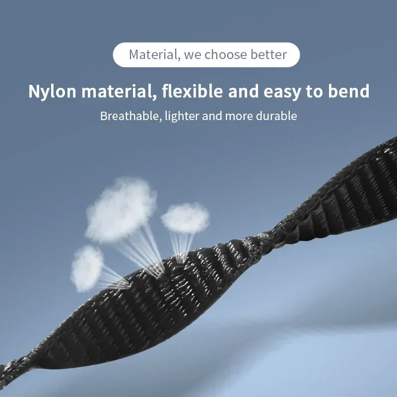 Nylon Loop Sports Strap for Xiaomi Mi Band 9 NFC SmartWatch Wristband Replacement Correa Mi band 9-8 Bracelet Belt Accessories