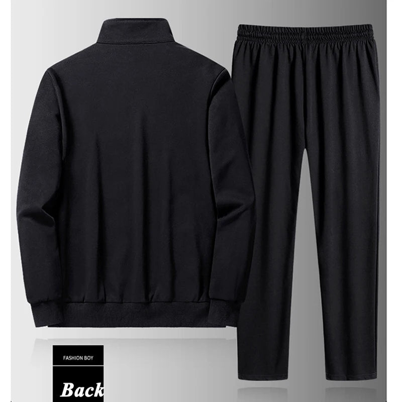 طقم ملابس رياضية للرجال، أزياء خريفية، بدلة رياضية للرجال، سويت شيرت + بنطال رياضي، طقم من قطعتين، بدلة رياضية للرجال، ملابس للجري والركض