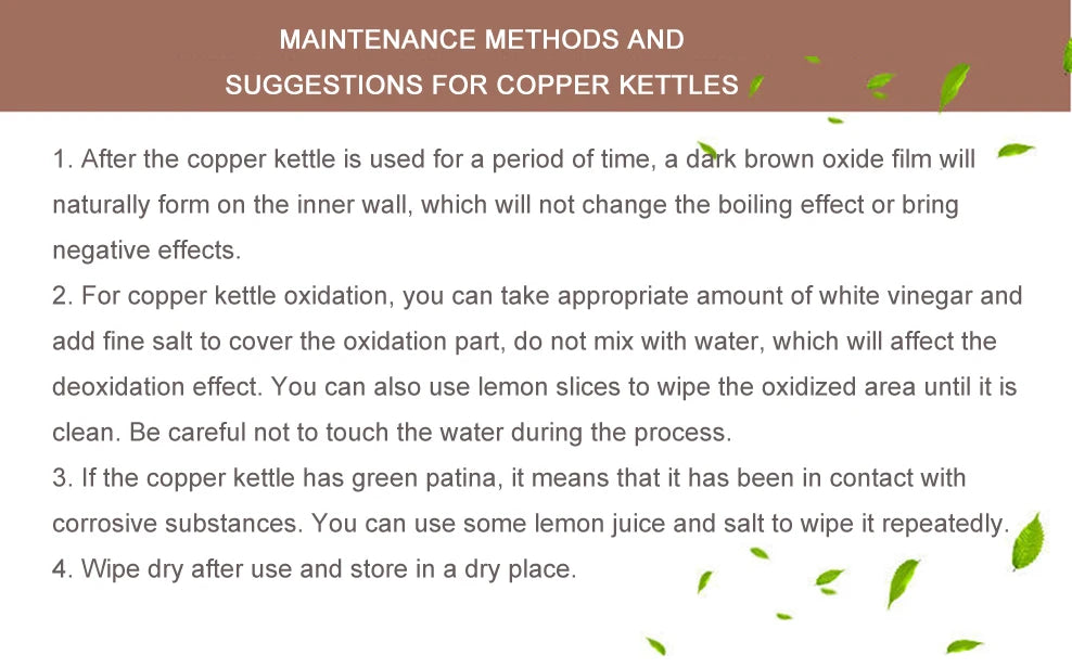 إبريق شاي جديد عالي السعة من النحاس الأحمر، غلاية ماء مغلي بموقد غاز منزلي، غلاية شاي صحية، مجموعة شاي الكونغ فو، سعة 2.0 لتر