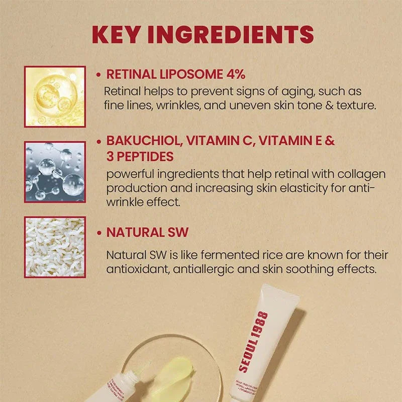 Korean Skin Care Set Seoul 1988 Eye Cream Snail Mucin Skincare Set Facial Sunscreen Cream Vitamin C Moisturizing Firming Essence