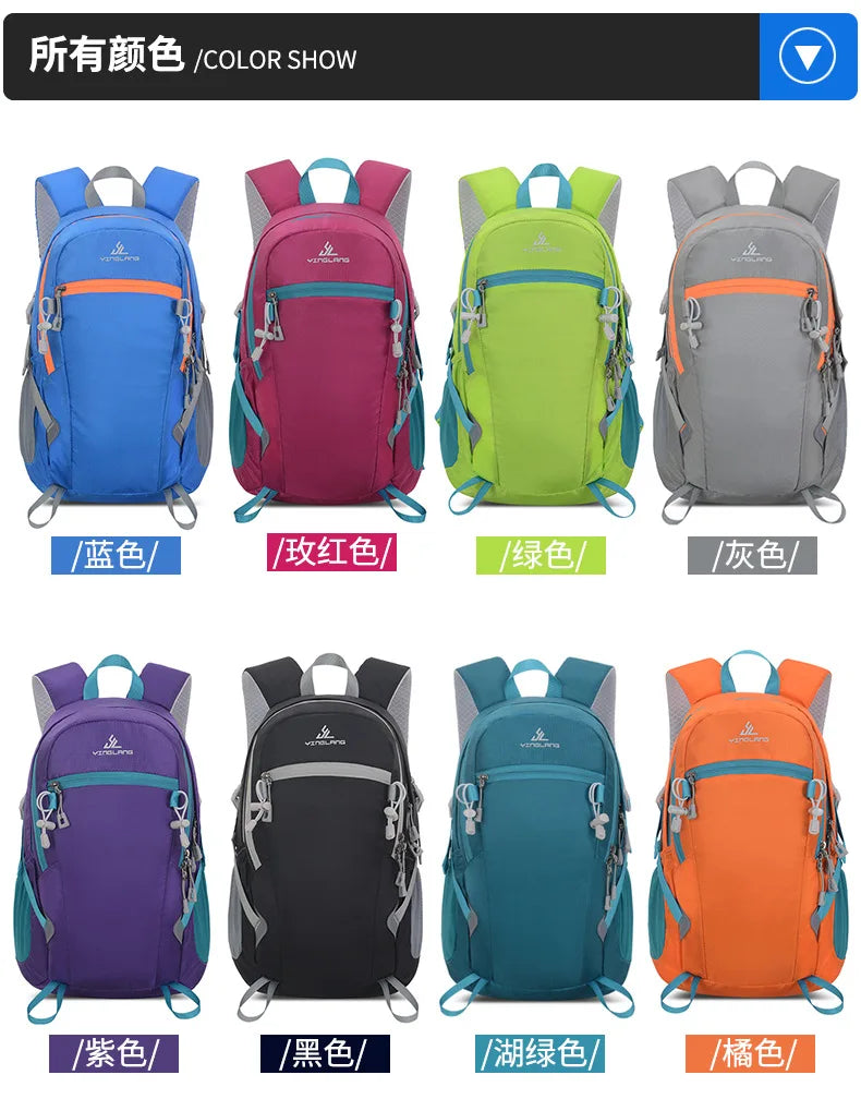 Lightweight and Portable 20L Outdoor Sports Backpack for Hiking Climbing Traveling backpacks school bag mochilas