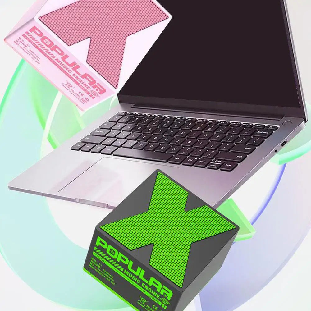 مكبر صوت محمول بتقنية البلوتوث - صوت محيطي عالي الدقة بزاوية 360 درجة، جهير قوي، صوت ثلاثي الأبعاد، إمكانية الاقتران، أحدث إصدار من تقنية البلوتوث 5.4، فكرة هدية مثالية