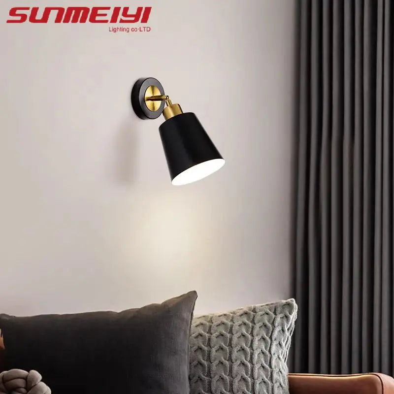 Modern Simple Bedroom Bedside Lamp Nordic Creative Living Room Background Wall lamp Aisle Porch Lamp Balcony Wall Lamp