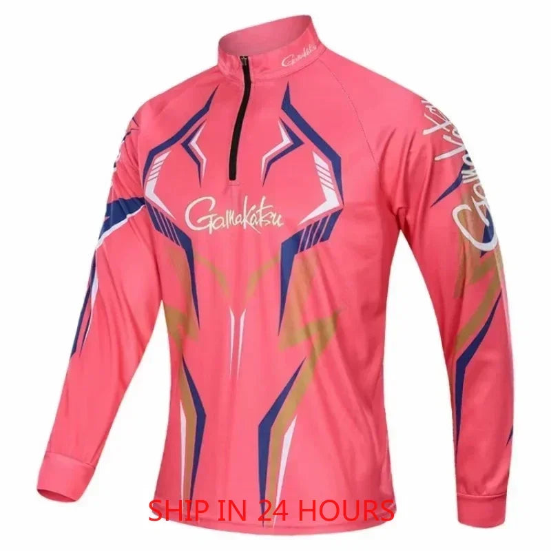 Outdoor Sports Summer Fishing Clothing  Anti-UV Sunscreen Breathable Quick Drying  Fishing Shirts Long Sleeve Clothes