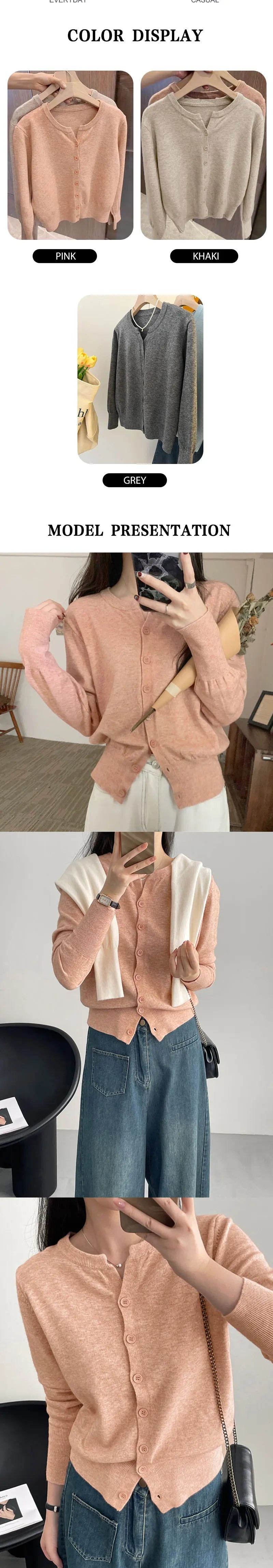 2025 New Fashion Women's Fleece Knit Loose Short Cashmere Sweater Round Neck Warm Korean Sle Casual Female Sweater Top Cloting SwiftNest