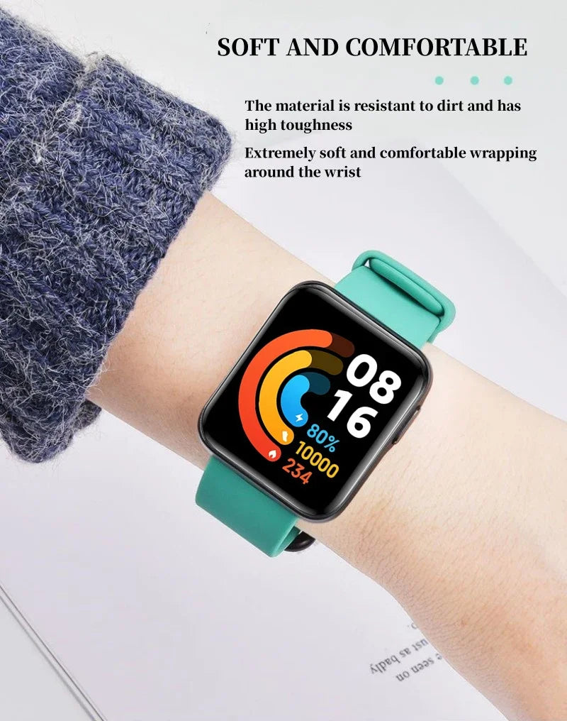 Strap for Redmi Watch 2 Lite Smart Watchband Accessory Soft TPU Silicone Replacement Wristband Bracelet for Redmi Watch2 Correa