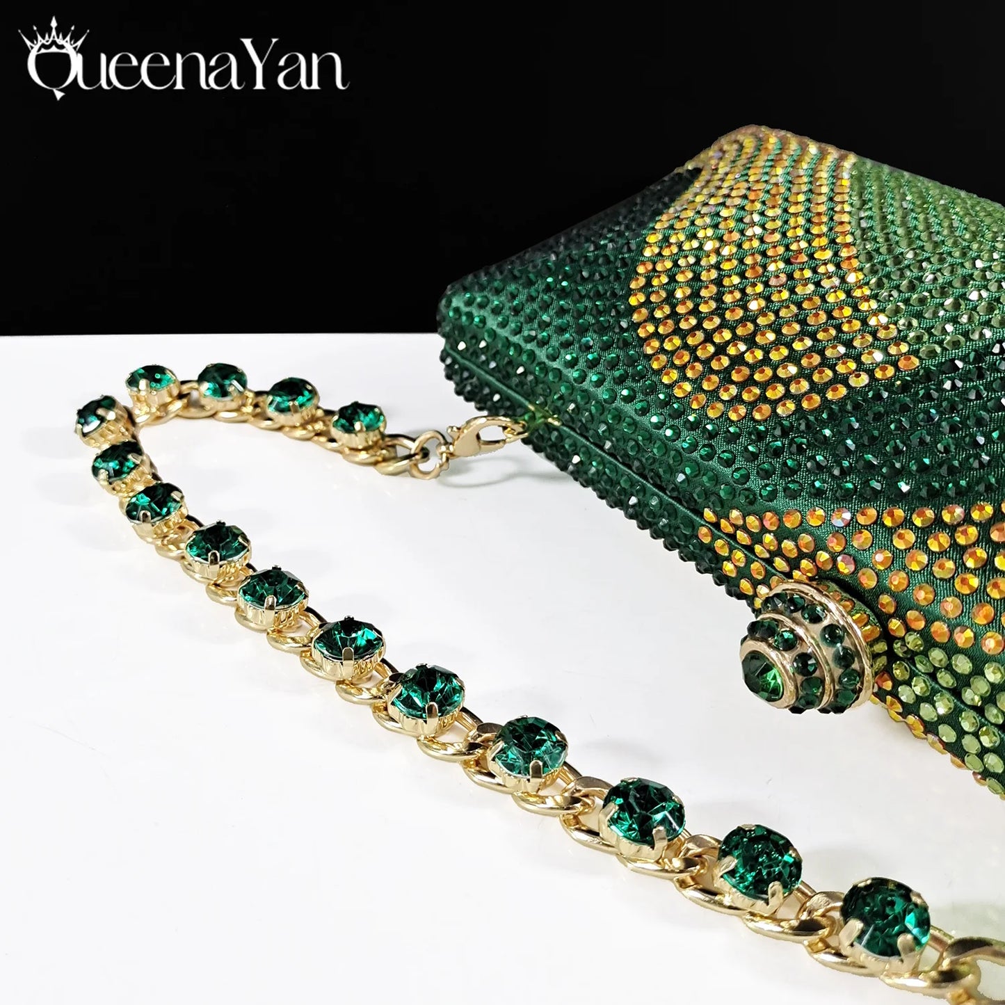 Festive Elegance: Spot Goods Dazzling Heels and Chic Long Bag Clutch Perfect Combination Of Shoes And Bag for Special Occasions