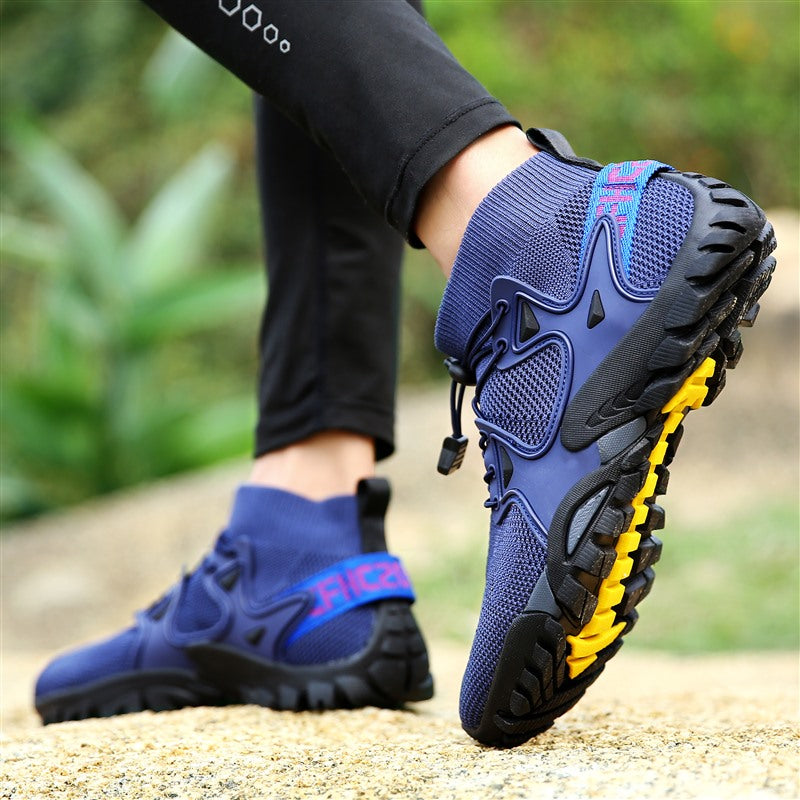 أحذية رياضية خارجية جديدة للمشي لمسافات طويلة قابلة للتنفس أحذية غوص طائرة للرجال والنساء مقاومة للاهتراء مضادة للانزلاق مقاس كبير 36-47
