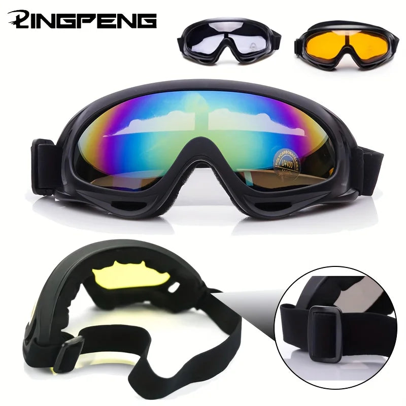 Outdoor Goggles, Ski Goggles, Windproof Goggles, Bicycle and Motorcycle Riding Glasses, Sports Glasses, Ski Goggles