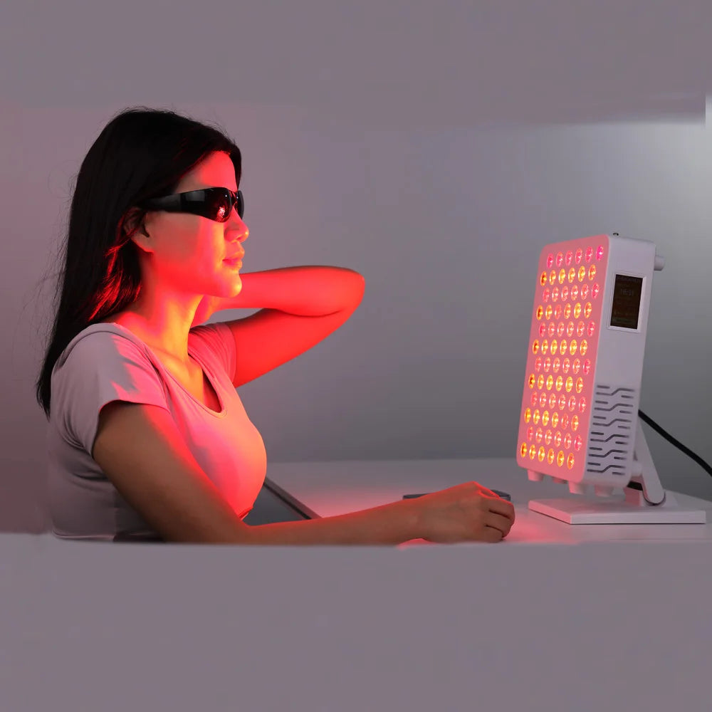 مصباح لوحة العلاج بالأشعة تحت الحمراء ثنائي الشريحة 9Spectrum 5W LED للعلاج بالضوء المنزلي مع التحكم في التطبيق من أجل الصحة والعافية