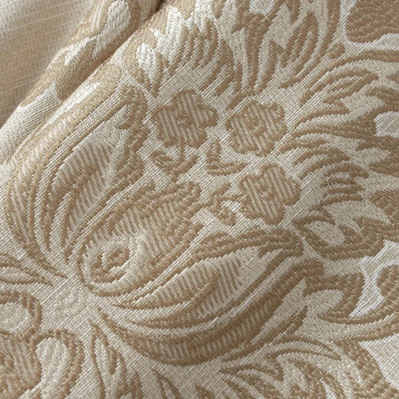 European Curtains for Living Dining Room Bedroom Decorative Fabric Court Luxury Luxury Atmosphere Jacquard Blackout