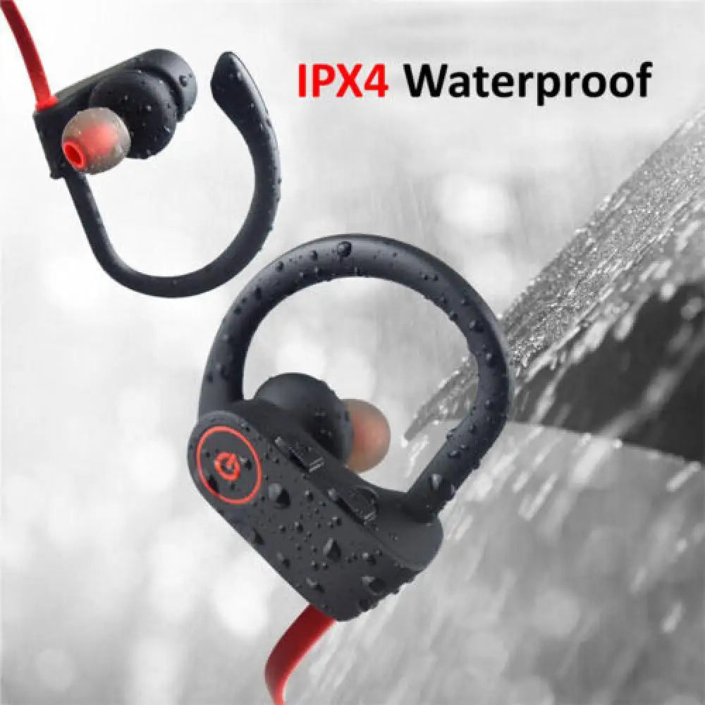 Wireless Bluetooth 5.0 Earbuds Stereo Headphones in Ear Headset Built-in Microphone Sports Waterproof Neck-hanging Headsets