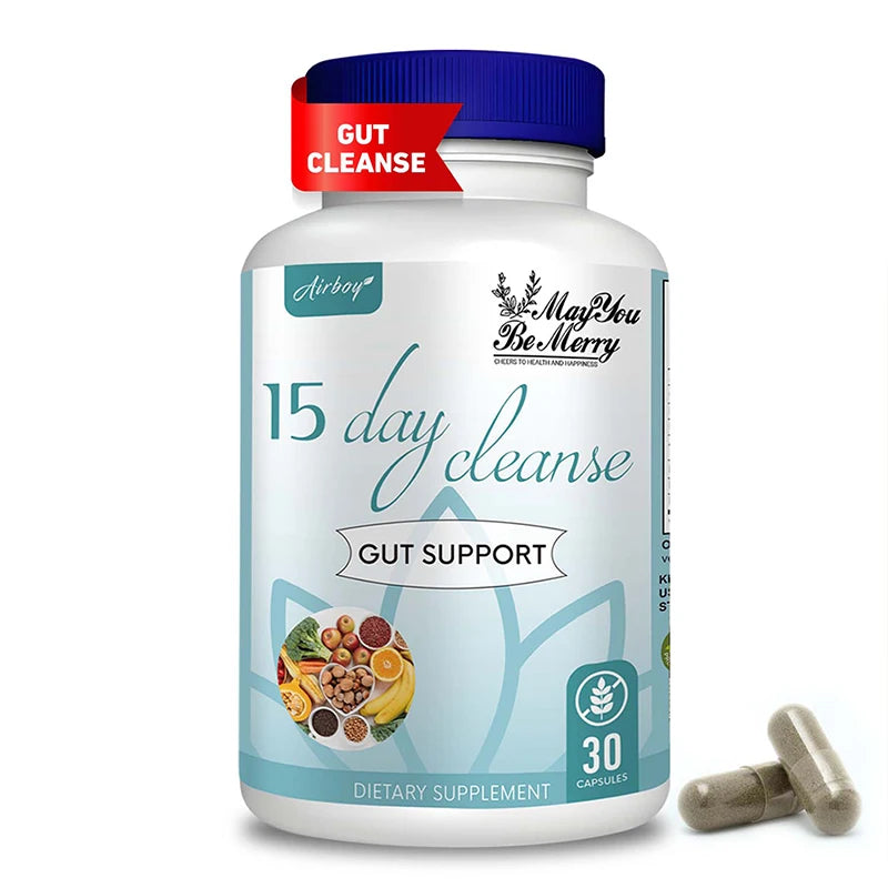 15 Day Cleanse - Intestinal Cleansing, Detoxification, Relieves Bloating, Promotes Digestion, Metabolism, and Weight Management