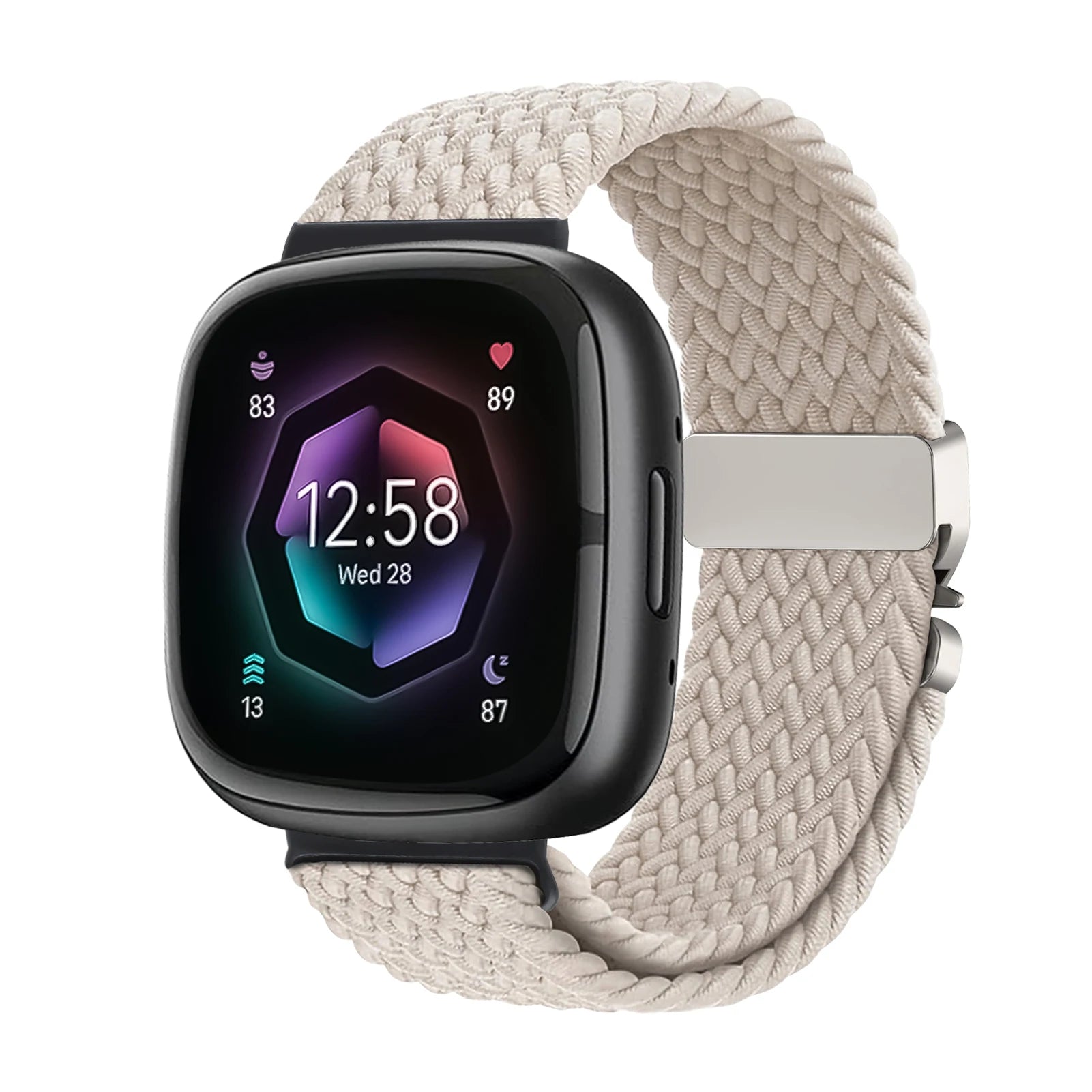 Parachute Braided Strap for Fitbit Versa 4 3 Sense 2 band Accessories replacment nylon correa Bracelet for Fitbit Versa 4 Strap SwiftNest