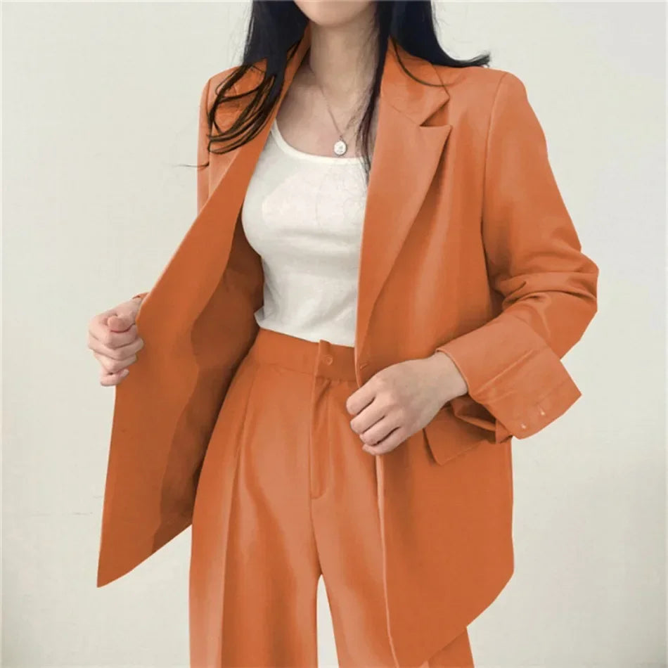 Fashion 2 Piece Sets Women Outfits Spring Autumn New in Korean Pants Sets Commuter Elegant Suit Coat 2 Piece Sets Women Jacket SwiftNest