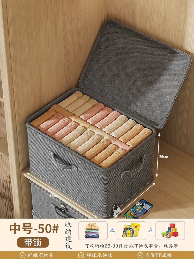 Large Capaci Loable Fabric Storage Box Foldable Organizer for Clothes And Accories Home And Office Use Wardrobe Solution