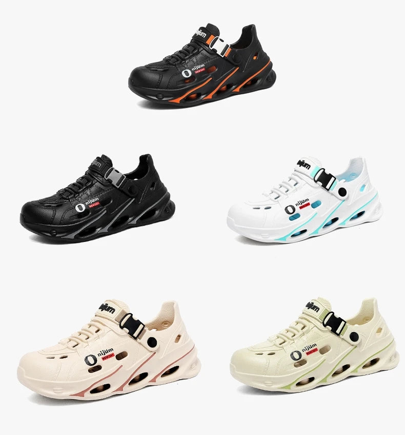 Men's Outdoor Sandals Sport Slippers Beach Slides Breathable Clogs Men Casual Garden Shoes Non-slip Hiking Men Outdoor Sandals