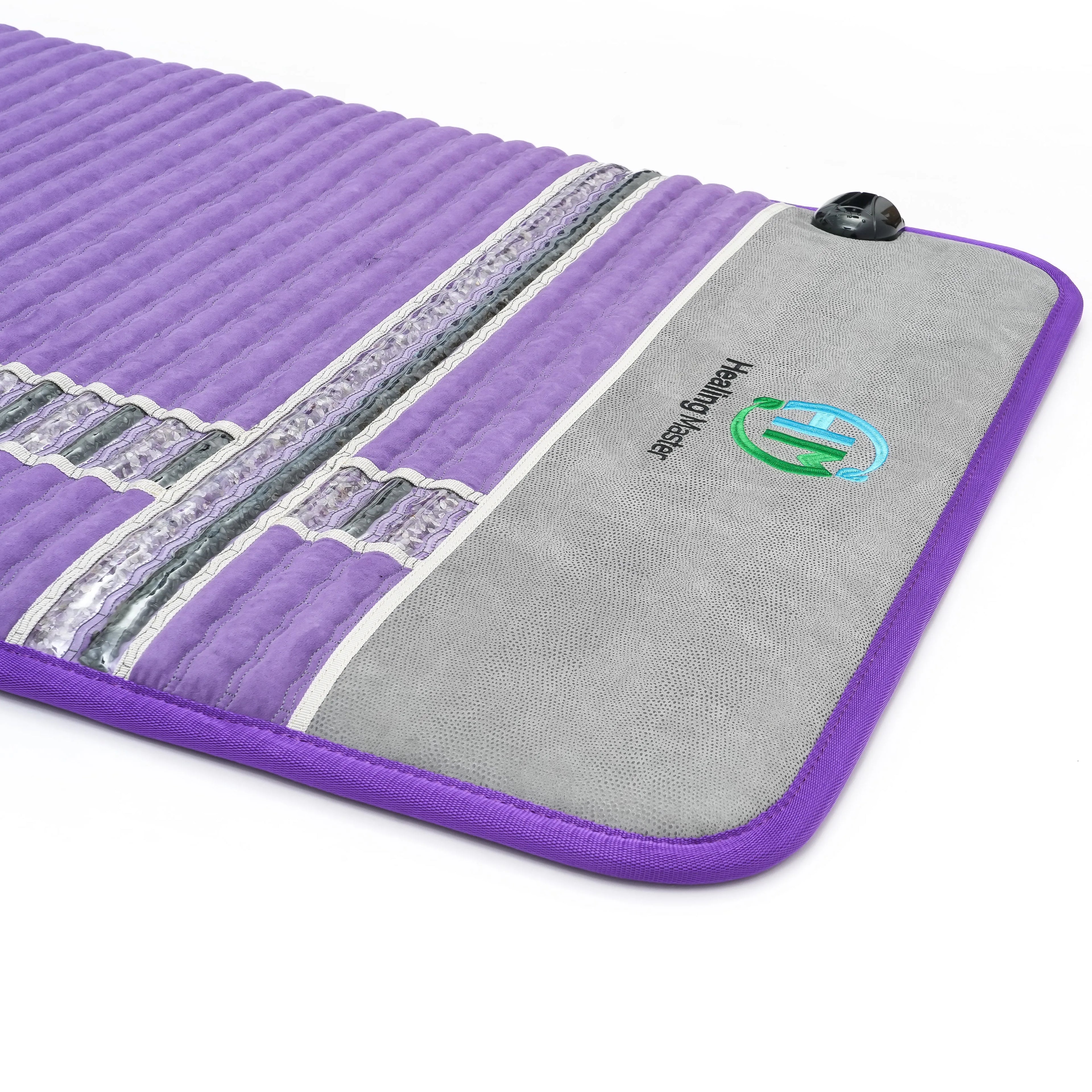 High-Dose Amethyst PEMF Mat 1-50hz Tourmaline Far Infrared Negative Ion Massage Mattress for Health Care and Wellness