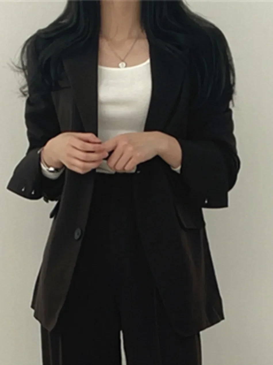 Fashion 2 Piece Sets Women Outfits Spring Autumn New in Korean Pants Sets Commuter Elegant Suit Coat 2 Piece Sets Women Jacket SwiftNest