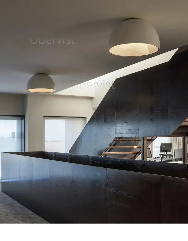 Bedroom Lamp Ceiling Lamp Creative Inclined Ceiling Room Light Personality Modern Minimalist Wood Grain Study Lamp Owner