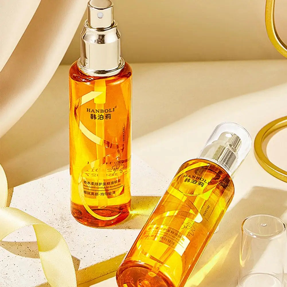 70 مل بخاخ زيت عطري للعناية بالشعر، زيت عطري خفيف وناعم يدوم طويلاً، يغذي الشعر بعمق، منتجات العناية بالشعر