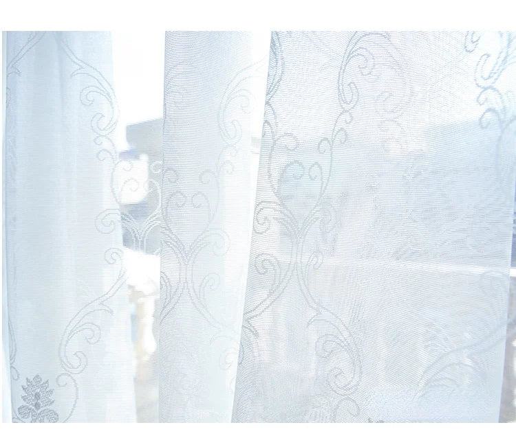 ستائر مخصصة لغرفة المعيشة، بسيطة، مزينة بدانتيل، شينيل أخضر، تطريز، ستارة من التول، قماش عالي الجودة