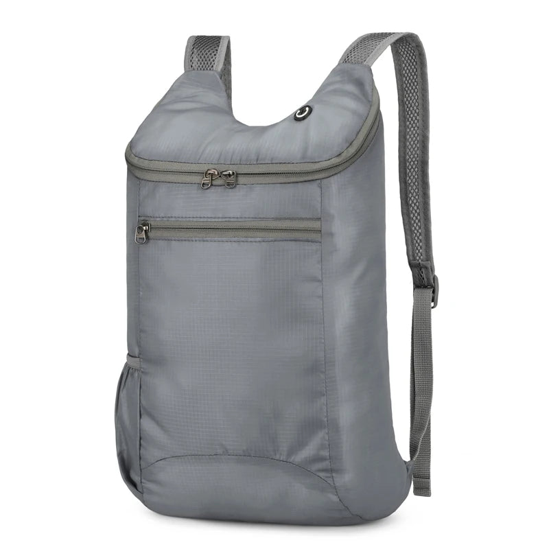 حقيبة ظهر رياضية ترفيهية خارجية، حقيبة قابلة للطي، تخزين خفيف، مقاومة للتآكل، حقيبة ظهر للمشي لمسافات طويلة وركوب الدراجات