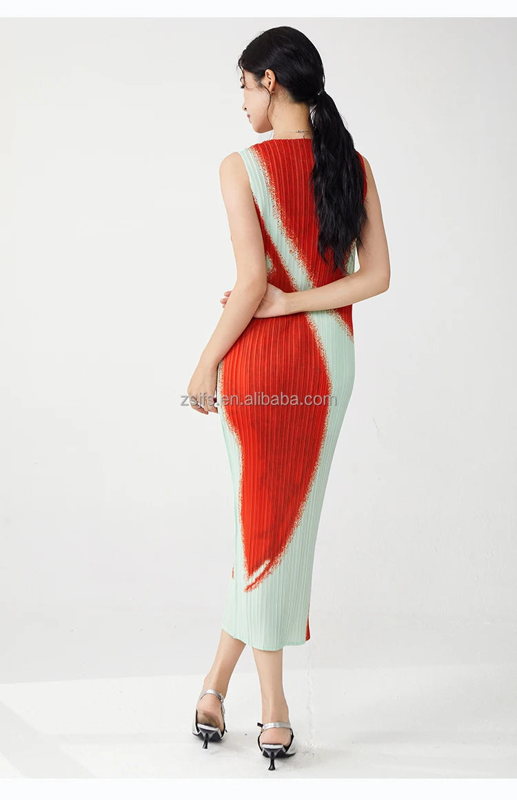 Women Clothing Wholesale Summer Ladies Fashion Dresses High Quality Stretch Sleeveless Dresses SwiftNest