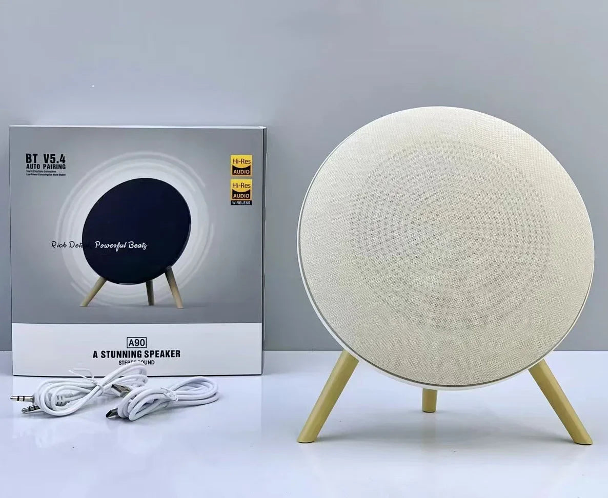 مكبر صوت صغير بتقنية البلوتوث بتصميم UFO BT 5.4 HIFI ستيريو لاسلكي نظام صوت المسرح المنزلي يدعم TWS TF USB AUX FM Play