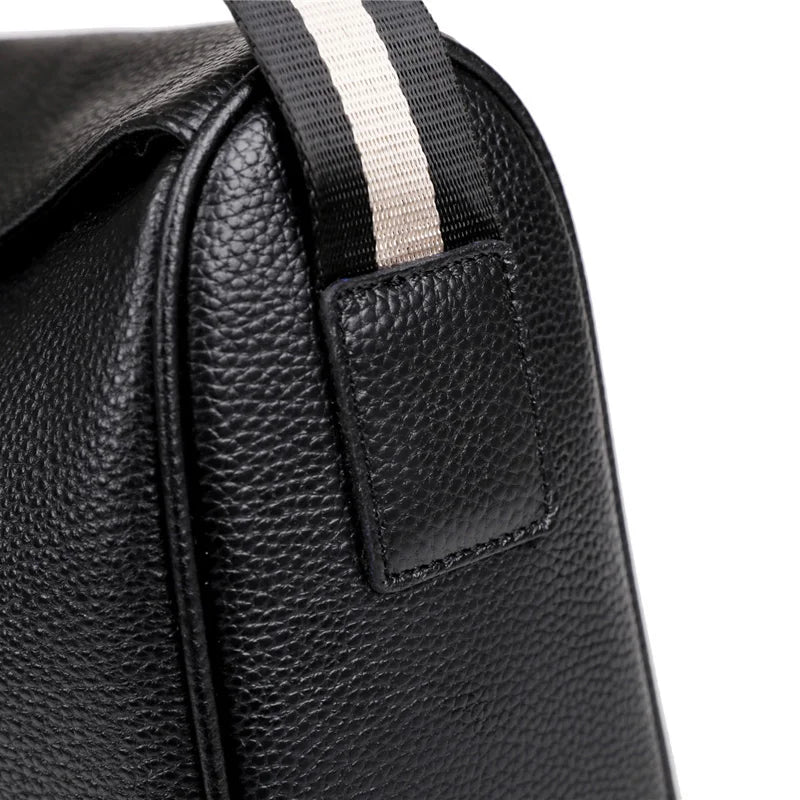 Genuine Leather Women Men Shoulder Bags Cowhide Leather New Design Crossbody Messenger Bags Fashion Style Commuting Sac A Main