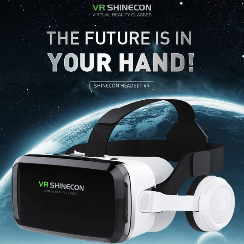 VR Shinecon Casque Helmet 3D Glasses Virtual Reality For Smartphone Smart Phone Headset Goggles Binoculars Video Game Wirth Lens