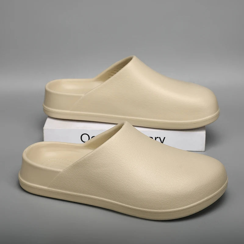 Men Slippers Couples Garden Clog Women Water Proof Chef Shoe Comfortable Sandal Slippers For Pet Workers Outdoor Fishing Shoes