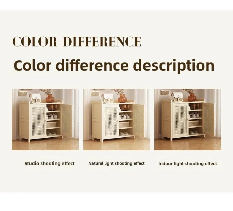 Home shoe cabinet multi-layer large-capacity shoe rack dustproof and breathable entrance storage cabinet