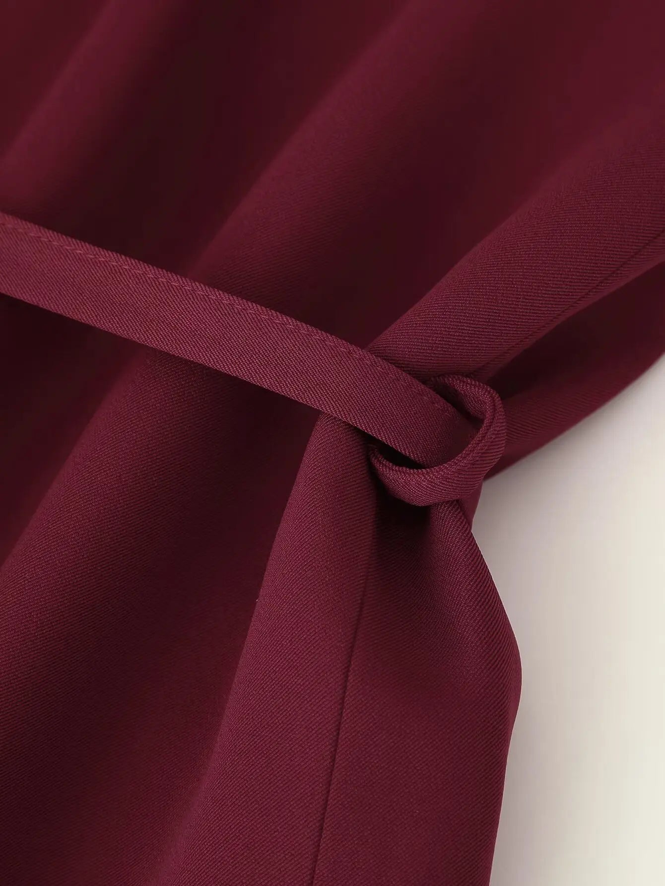 Womens Fashion Blazer Wide Shoulders Waist Tie Long Sleeve Blazer Stylish And Versatile Suitable For Workplace And Casual Wear