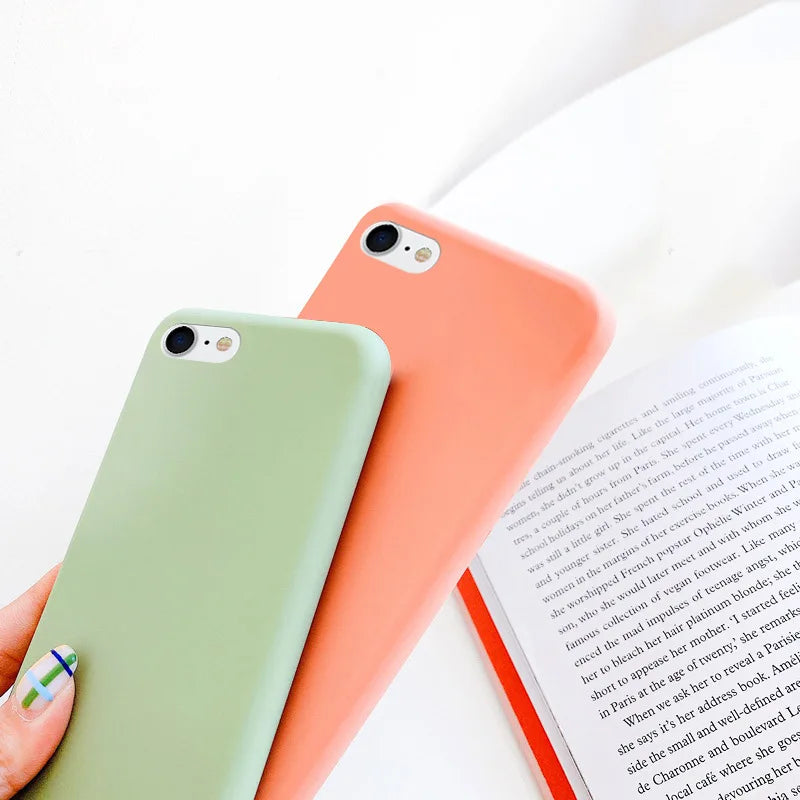 Case For iphone 7 8 SE 2020 2022 Shockproof TPU Liquid Silicone Protective Phone Back Cover for iphone SE 2020 2022 soft Case