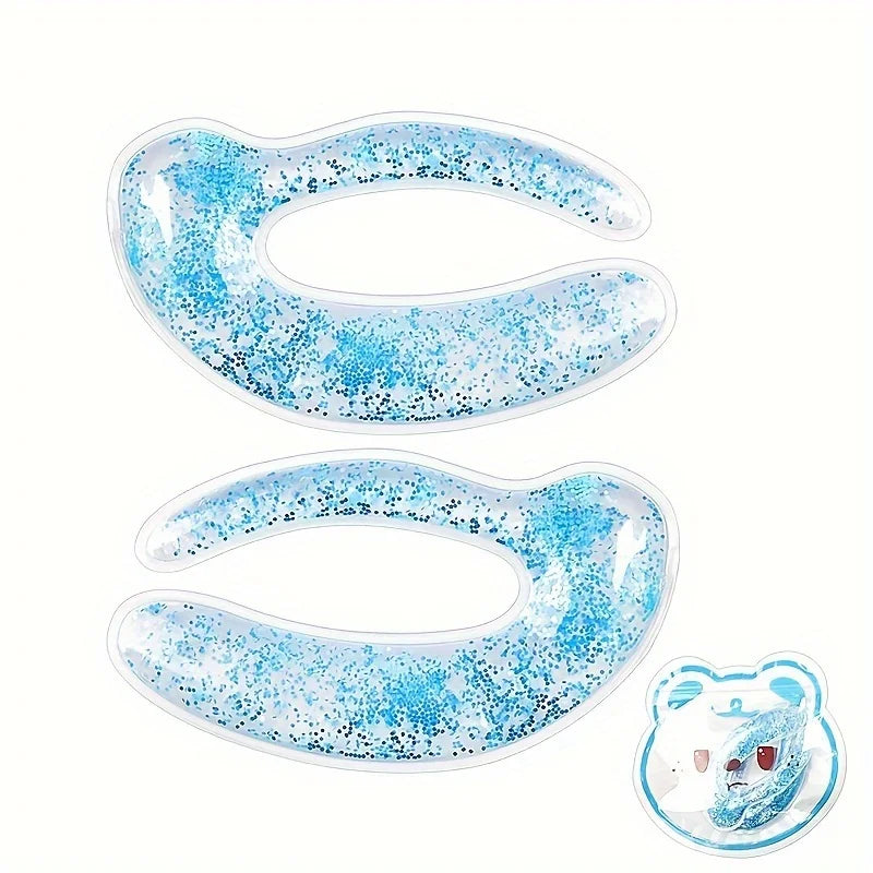 رقعة عين جل باردة لتبريد الجفن المزدوج للعين، أداة للعناية بالوجه من أجل الجمال والعناية الشخصية