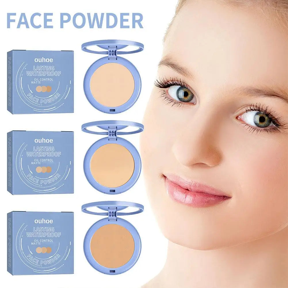 Sunscreen Powder Cosmetic Face Powder Oil-Control Waterproof Lasting Matte Concealer Makeup Pressed Powder Korean Cosmetic  4.8