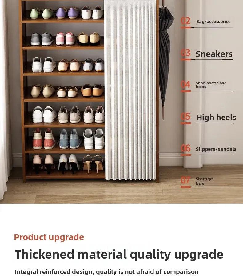 Household shoe cabinet, shoe storage rack, simple shelf, large-capacity shoe rack.