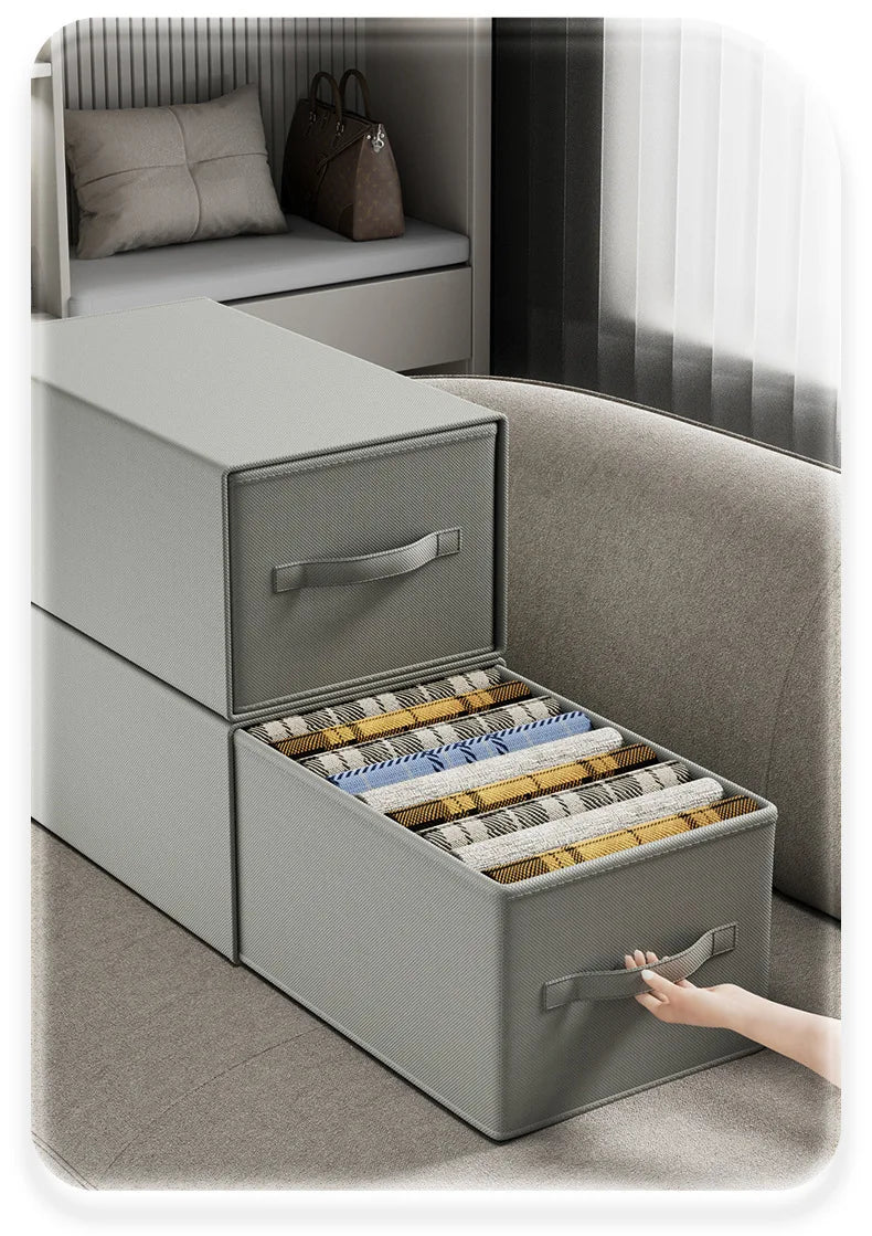 Wardrobe Organizer Drawer, Non-Waterproof, Multi-Purpose Storage Box for Clothes and Pants, Clothes Organizer Storage